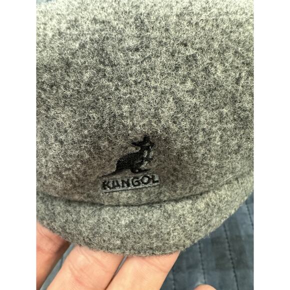 Vintage 90s Kangol 504 Wool Driving Cap Hat‎ Mens Gray Hip Hop Size Large - Picture 2 of 9